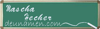 Mascha Hecher Visitenkarte